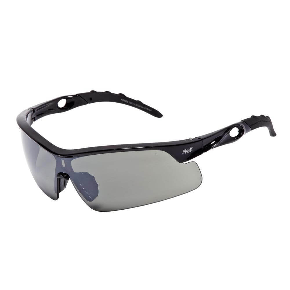 Mack Hazzard Sports Safety Spectacle, Smoke Silver Mirror- Pack of 12 - AIMS Industrial Supplies