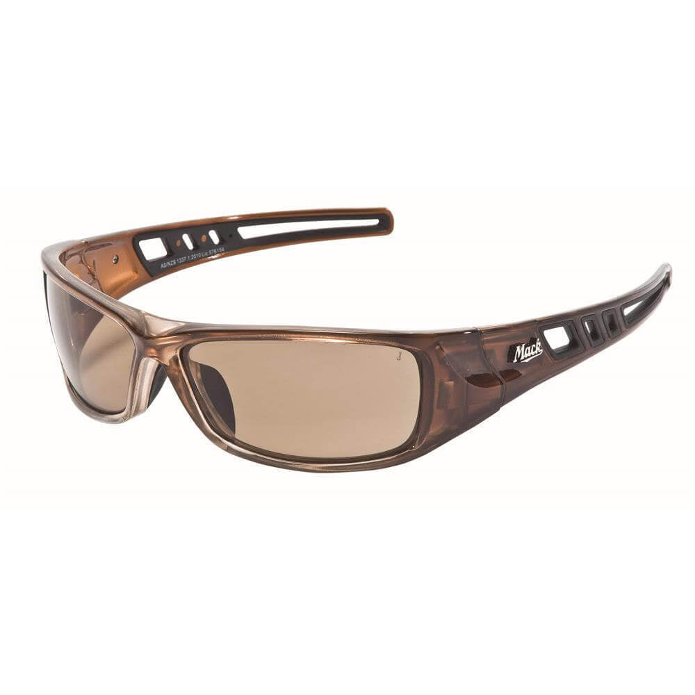 Mack Longhaul Safety Spectacles, Brown Tint Polarised/Brown - Pack of  121
