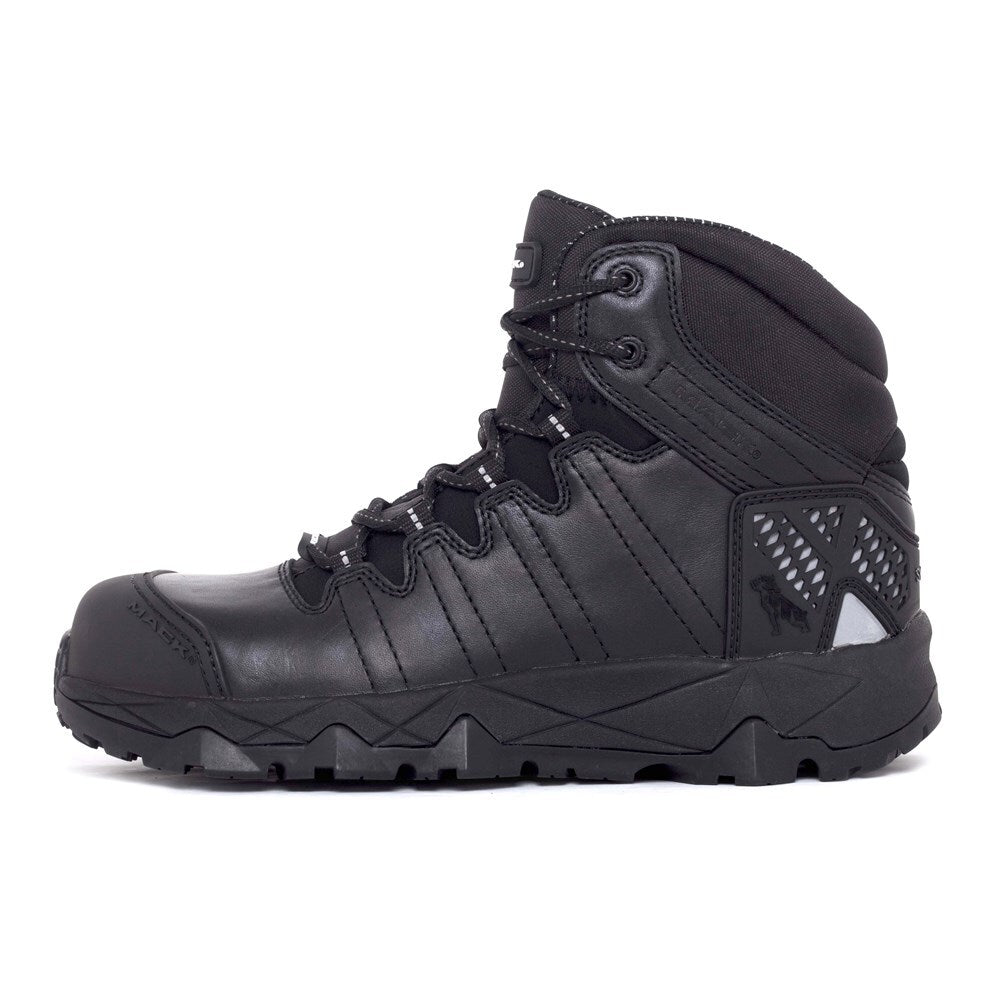 Mack Octane Lace-Up Safety Boots, Black -  Size 42
