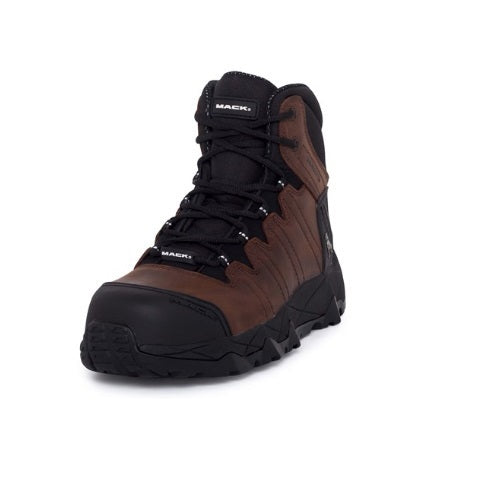 Mack Octane Lace-Up Safety Boots, Brown - UK/AUS Size 10.5