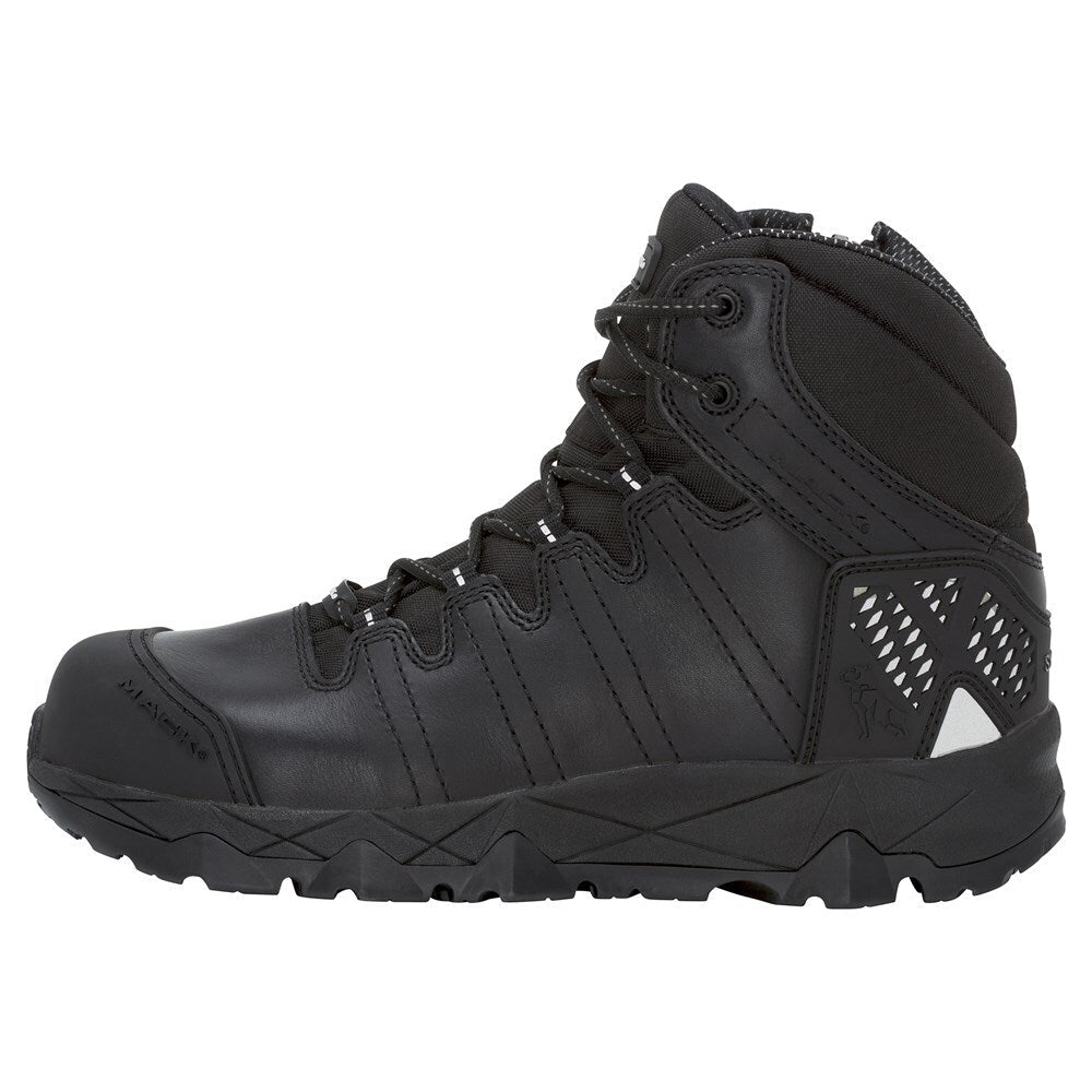 Mack Octane Zip-Up Safety Boots, Black -Size 6 - AIMS Industrial Supplies