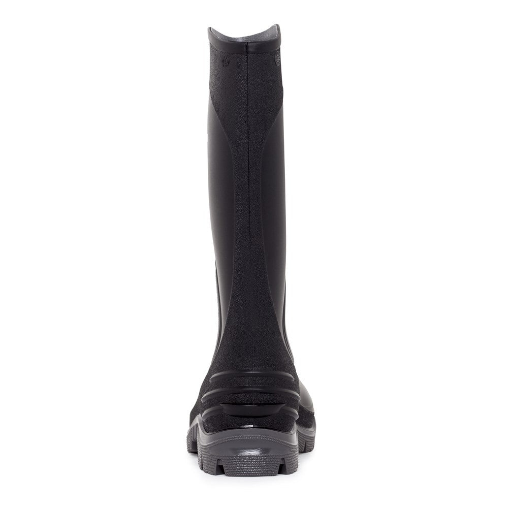 Mack Pump Safety Gumboots, Black/Grey -Size 5 - AIMS Industrial Supplies
