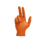 Mack Traction Nitrile Disposable Gloves Orange - AIMS Industrial Supplies