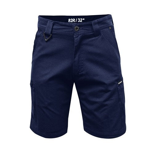 Mack Workwear Anthem Mens Canvas Cargo Shorts, Navy, Size 97