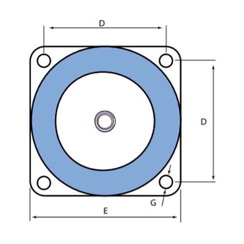 Mackay 4 - Hole Hy - Deflection Dome Mount - AIMS Industrial Supplies