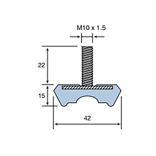 Mackay Adjustable Rubber Foot JT Type3