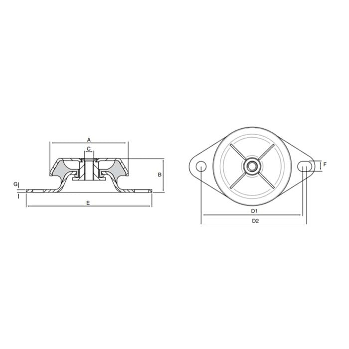 Mackay BRB Flange Isolator - Medium - AIMS Industrial Supplies