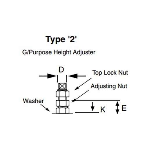 Mackay Isomount General Purpose Height Adjuster - AIMS Industrial Supplies