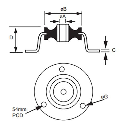 Mackay M1185 Instrument Isolator 2.3kg Load2