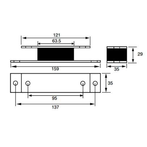 Mackay M183 General Machinery Isolator 50 to 110kg Load - AIMS Industrial Supplies
