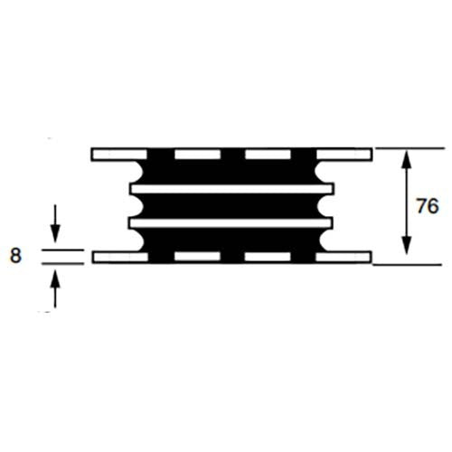 Mackay M211260 Square Plate Isolator 9476kg - AIMS Industrial Supplies