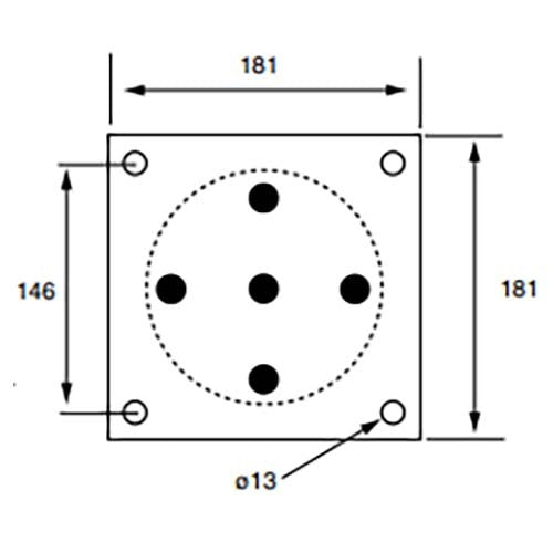 Mackay M211260 Square Plate Isolator 9476kg3
