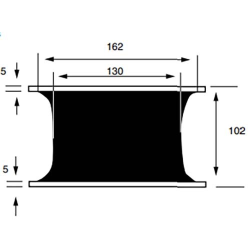Mackay M212065 Square Plate Isolator 17,65kg3