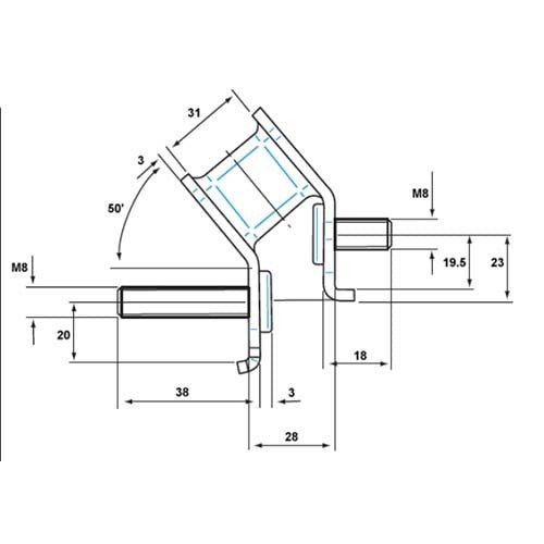 Mackay Single Shear V - Shaped Generator Isolator - AIMS Industrial Supplies