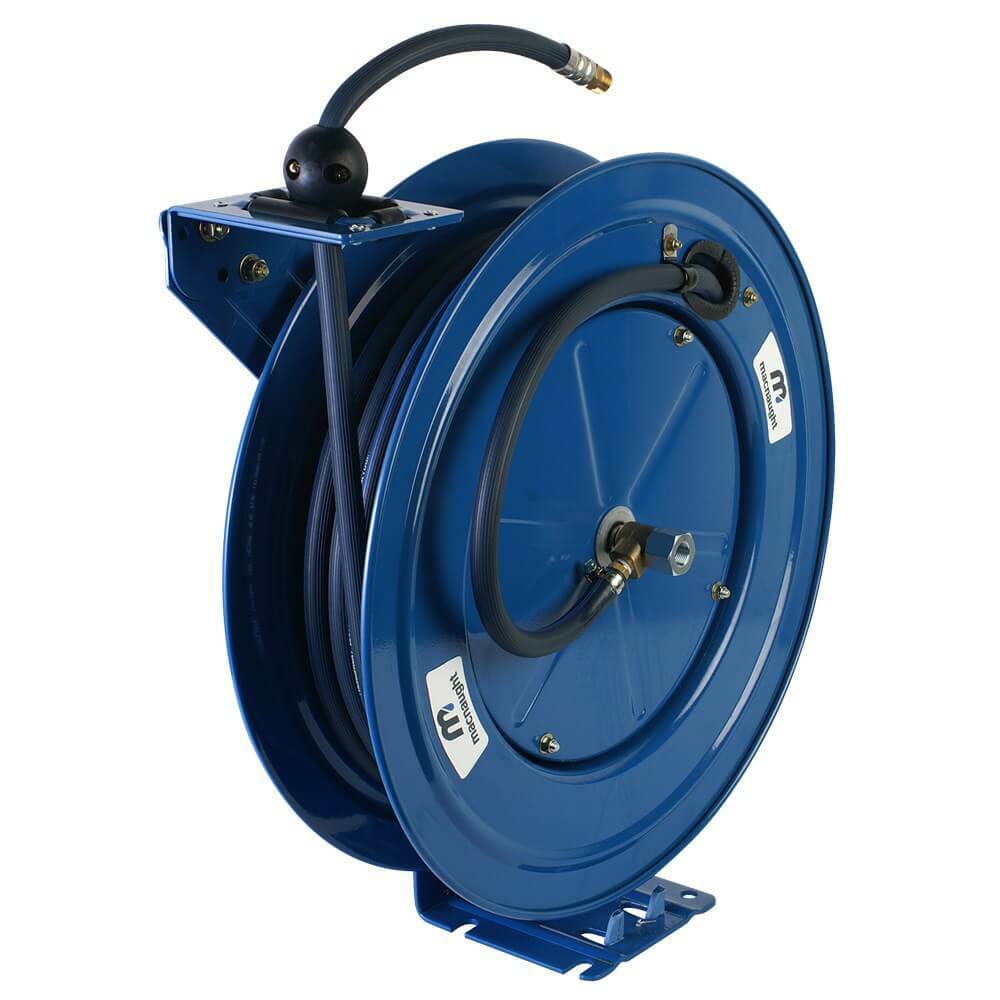 Macnaught 12mm x 20m Single Pedestal Oil Hose Reel MOS1220-01 - AIMS Industrial Supplies