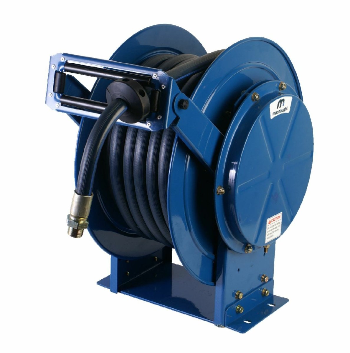 Macnaught 19mm x 20m Twin Pedestal Oil Hose Reel MOTP1920-01 - AIMS Industrial Supplies