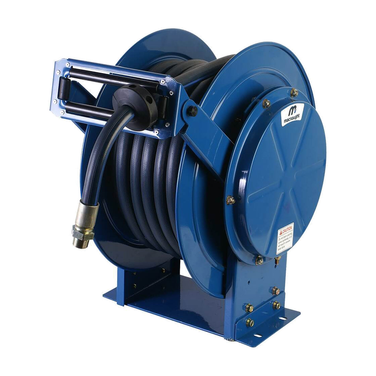 Macnaught 25mm x 20m Twin Pedestal Diesel Hose Reel MDTP2520-01