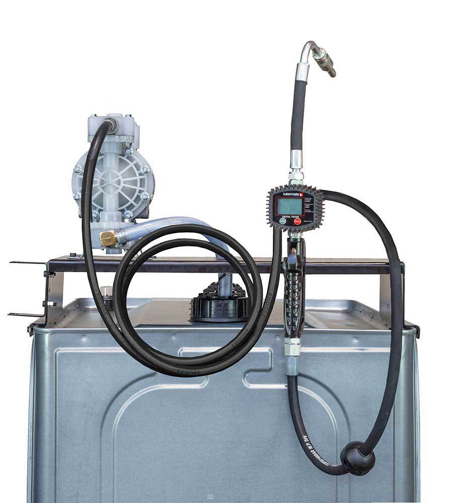 Macnaught OTL-DPAE1000 OTSB Tank 1000L W/ Diaphragm Pump & Metered Gun - AIMS Industrial Supplies