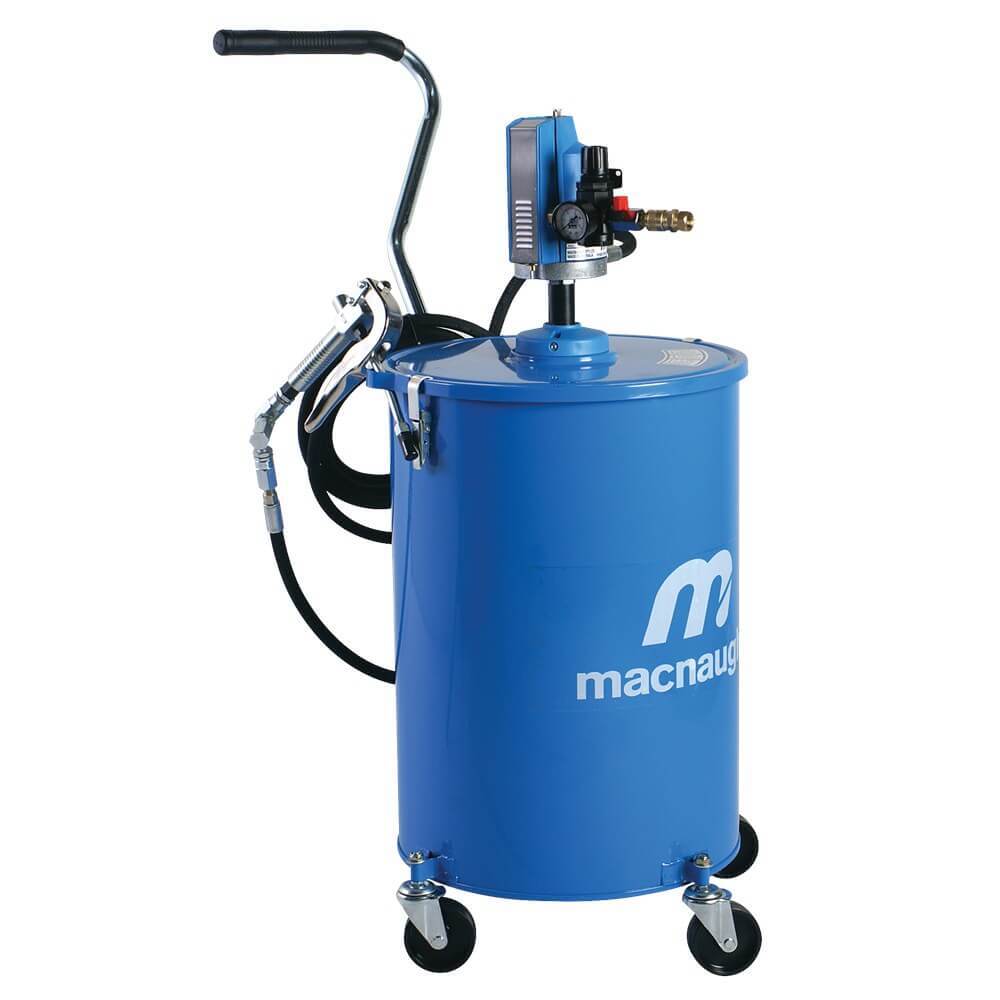 Macnaught P3 POWERLUBE 20kg Portable Air-operated Grease Pump + Wheels - AIMS Industrial Supplies