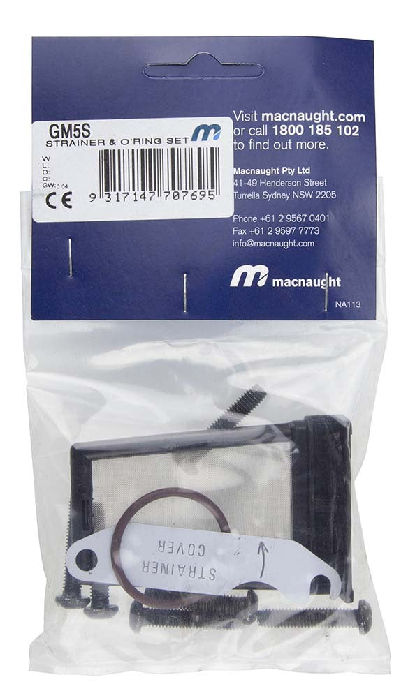 Macnaught Strainer and O-Ring Set (GM5 & BS123V) GM5S1