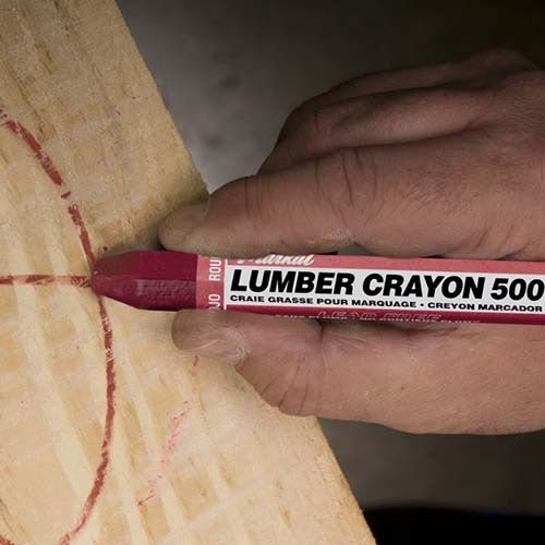 Markal MK80321 Lumber Crayon Yellow Clay Based 12.7mm Mark Size - AIMS Industrial Supplies