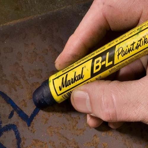 Markal MK80725 Paintstik B-L Blue Solid Bleed Thru 17mm Mark Size - AIMS Industrial Supplies