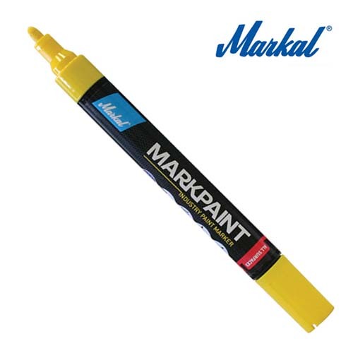 Markal MK97521 Industrial Paint Marker Markpaint 2-4mm Bullet Nib Yellow