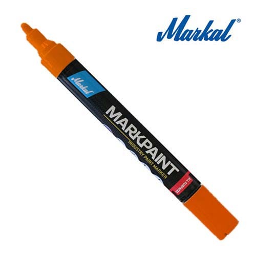 Markal MK97526 Industrial Paint Marker Markpaint 2-4mm Bullet Nib Orange