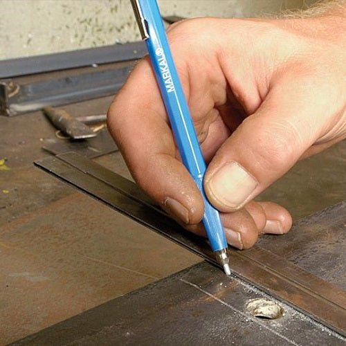 Markal Silver-Streak Metal Marker with Pocket Clip - AIMS Industrial Supplies