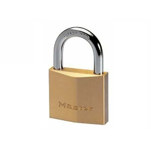 Master Lock 0140BOX-1G014 40mm Diamond Brass Padlock 130K Key Profile - AIMS Industrial Supplies