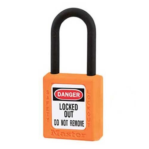 Master Lock 0406ORJ 38mm Orange Safety Padlocks Keyed Different