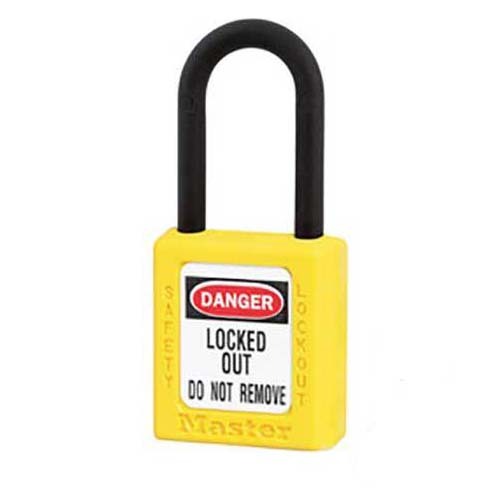 Master Lock 0406YLW 38mm Yellow Safety Padlocks Keyed Different