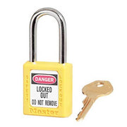 Master Lock 0410 Thermoplastic Safety Padlock Set of 4 - AIMS Industrial Supplies