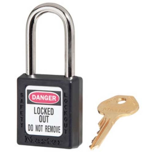 Master Lock 0410BLK Safety Padlock Black