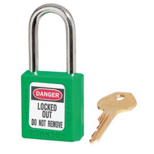 Master Lock 0410GRN Safety Padlock Green