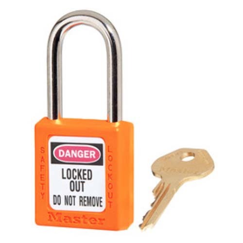Master Lock 0410ORJ Safety Padlock Orange