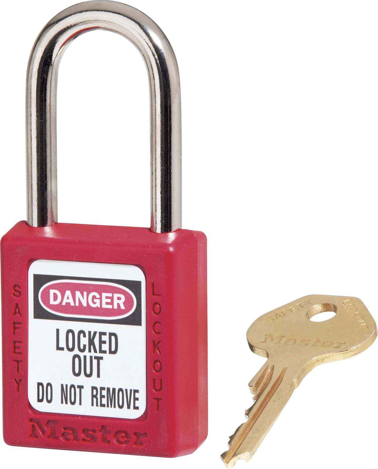 Master Lock 0410RED Safety Padlock  Red