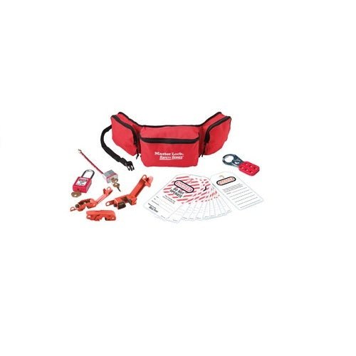 Master Lock 1456E406 Electrical Safety Lockout Pouch With Kit - AIMS Industrial Supplies