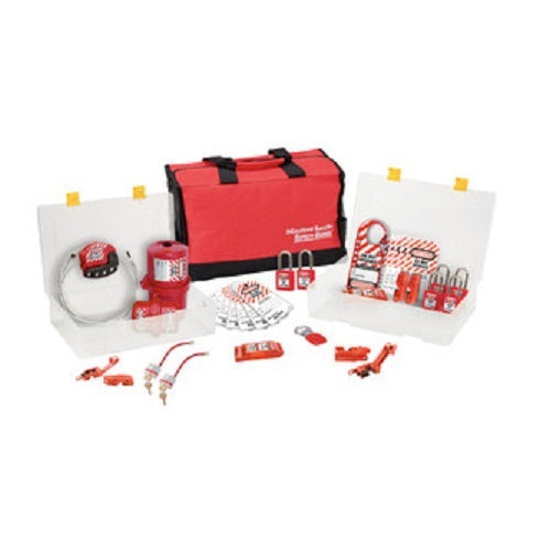 Master Lock 1458E410 Lockout Kit & Station Large - Electrical1