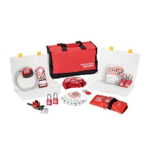 Master Lock 1458V410 Lockout Kit & Station - Valve Lockout - AIMS Industrial Supplies
