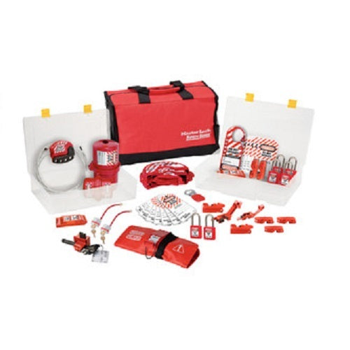 Master Lock 1458VE410 Lockout Kit & Station- Electrical & Valve1