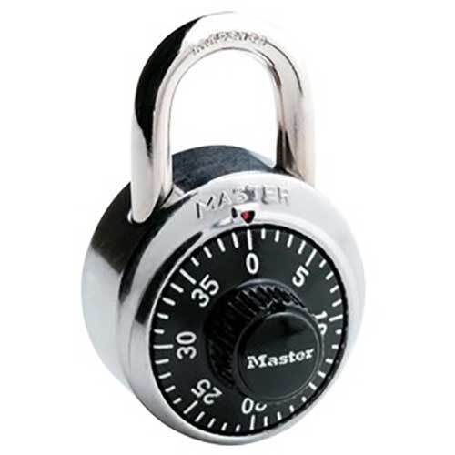 Master Lock 1502MASM 48mm Dial Black General Security Solution Padlock1