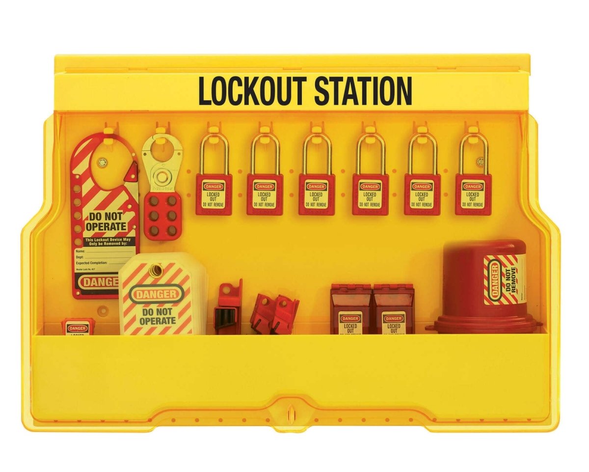 Master Lock 20-piece Lockout Station includes 6 Padlocks + more - AIMS Industrial Supplies