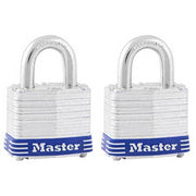 Master Lock 3TAU 40mm Laminated Steel Padlock 2 Pack KA, 2 Keys Box of 41