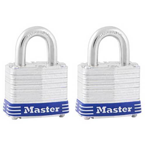 Master Lock 3TAU 40mm Laminated Steel Padlock 2 Pack KA, 2 Keys Box of 41