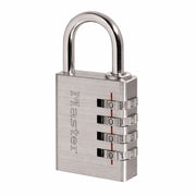 Master Lock 643DASTWDAU 40mm Metal Word Combination Padlock - Box of 4 - AIMS Industrial Supplies