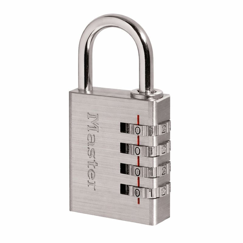 Master Lock 643DASTWDAU 40mm Metal Word Combination Padlock - Box of 4 - AIMS Industrial Supplies