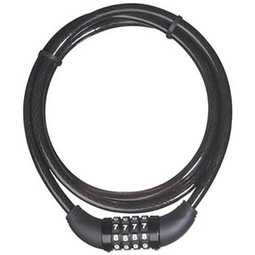 Master Lock 8119DPFAU 1.5m x 10mm Cable Lock Combination - Box of 4 - AIMS Industrial Supplies