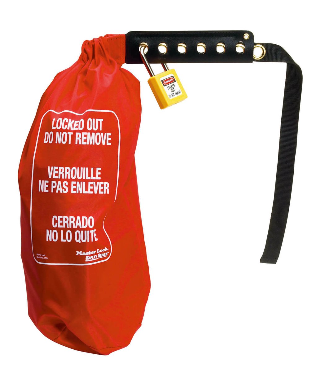 Master Lock Cinch Sack Lockout - Large, Nylon, 158 x 431mm - AIMS Industrial Supplies