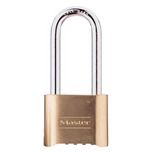 Master Lock Combination Padlock 51mm Brass Body 8 x 57 x 25mm - 175DLHAU - AIMS Industrial Supplies
